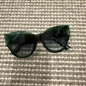 Green Cat-Eye Sunglasses